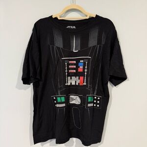 Star Wars Darth Vader Black and Red Graphic Tee